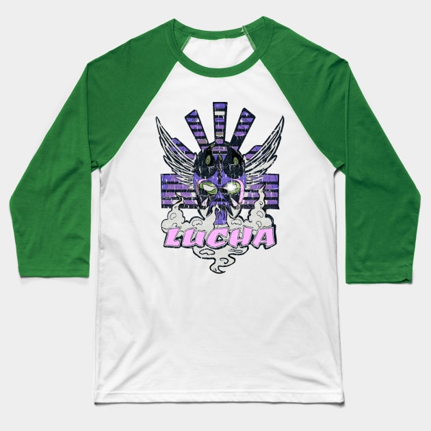 LUCHA!LUCHA!LUCHA! Baseball T-Shirt by Ace13creations